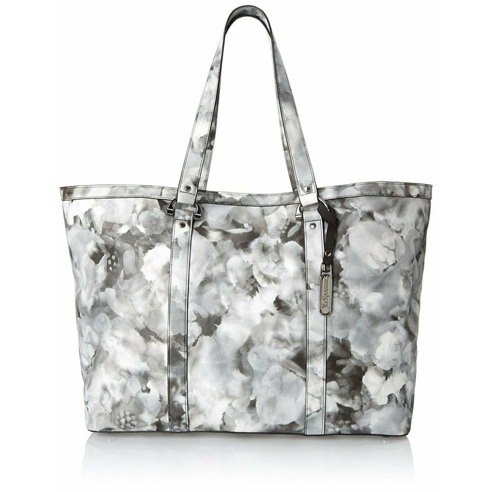 LeSportsac Women's Signature Large Petra Tote Shoulder Bag - Black/White Bouquet